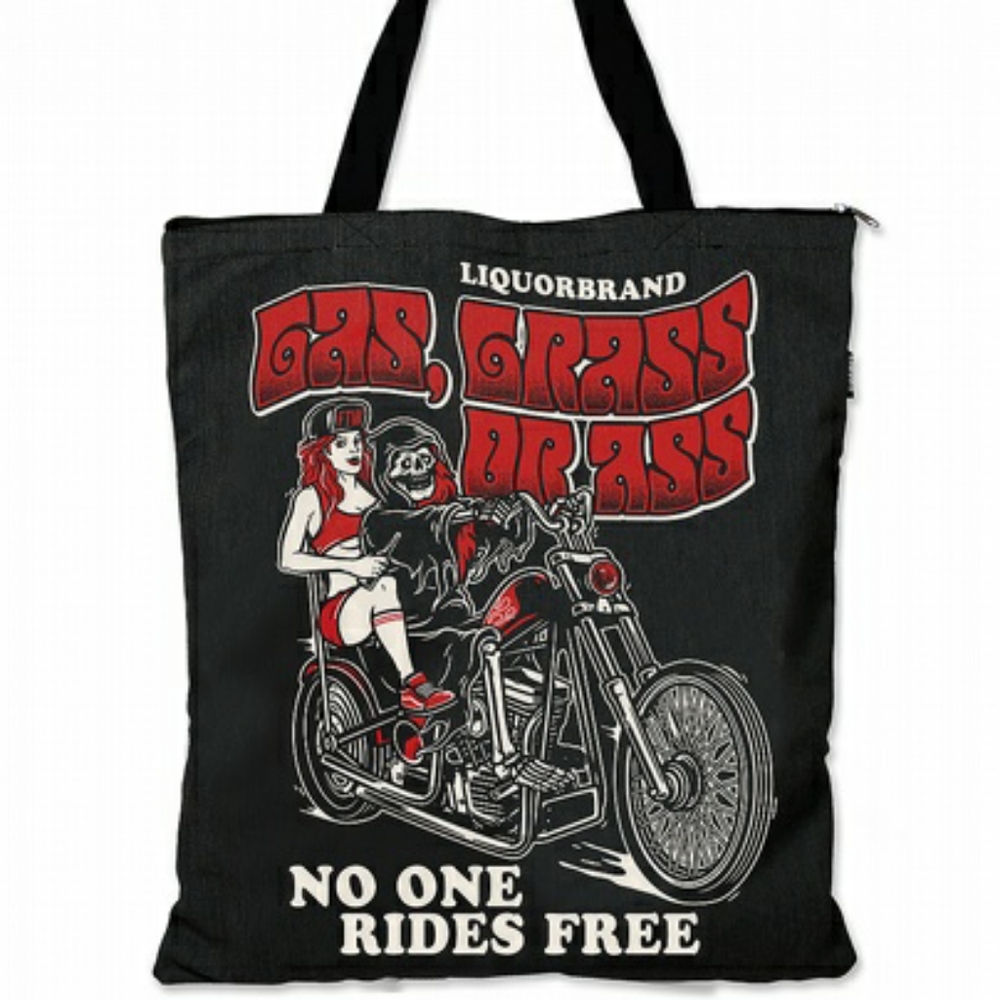 Liquor Brand Gas, Grass, Or A#@ Tote Bag